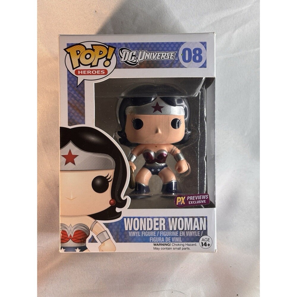 Funko Pop! DC Universe Wonder Woman #08 PX Previews Exclusive Vinyl Figure NEW